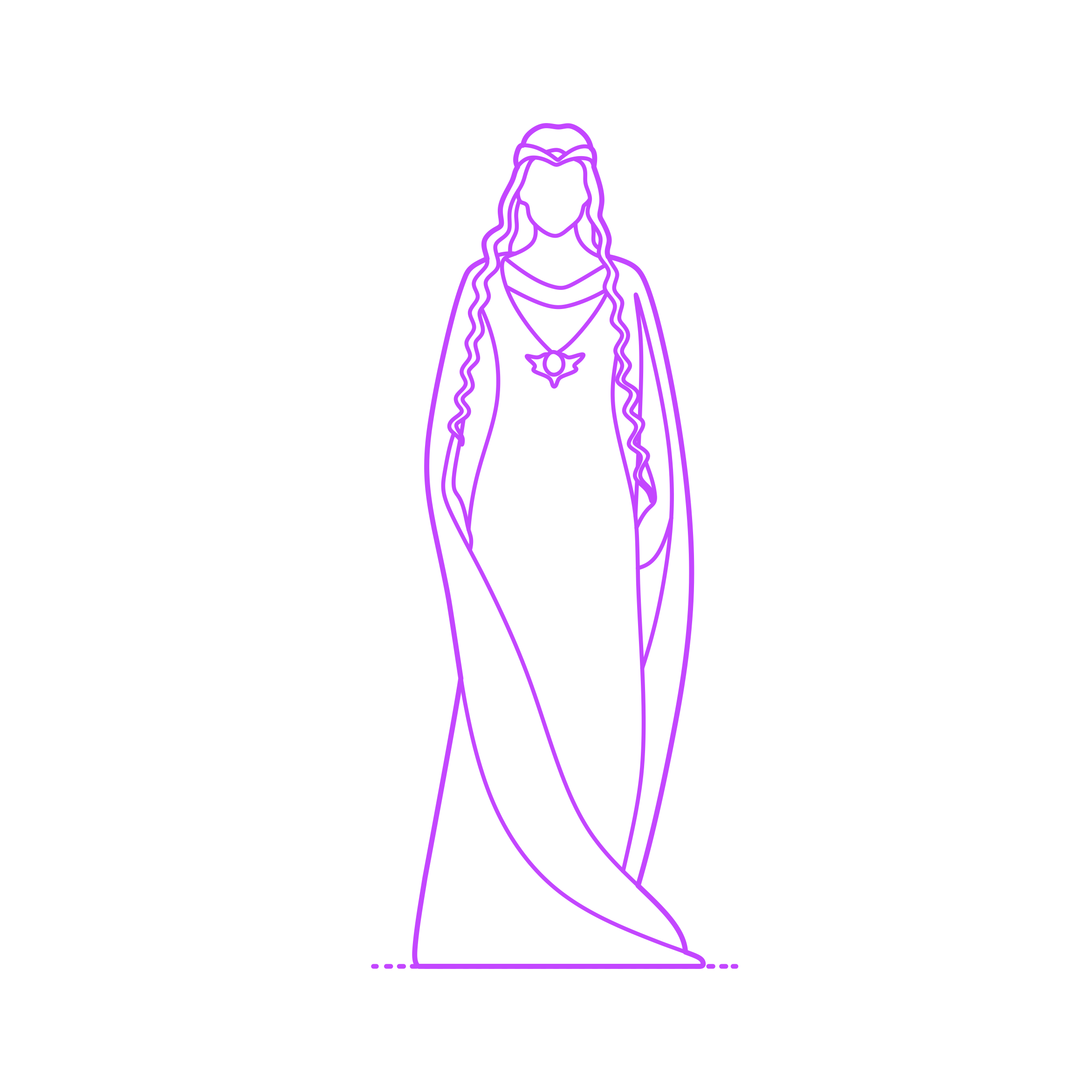 Pop Culture Lord Of The Rings Galadriel Outline Svg Vector Free Vectors